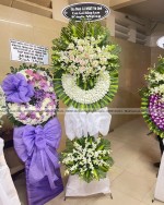 Kệ Hoa Tang Lễ 2 Tầng Kính Viếng Cô Lan Thái Và Hồng Kem