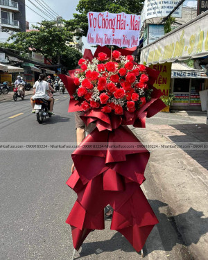 kệ hoa chúc mừng - Khai Trương